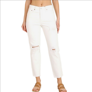 Levi's Wedgie Jeans Size 27 White Distressed